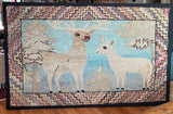 Deer and Doe Hooked Rug