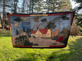 Scenic Cottage and Landscape Hooked Rug