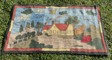 Scenic Cottage and Landscape Hooked Rug