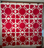 Red and White Applique’ Quilt