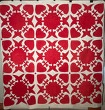 Red and White Applique’ Quilt