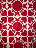 Red and White Applique’ Quilt