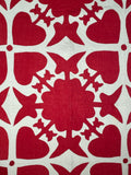 Red and White Applique’ Quilt