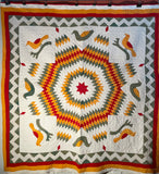 Mennonite Star Quilt with Birds