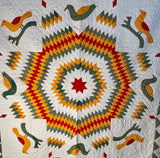 Mennonite Star Quilt with Birds